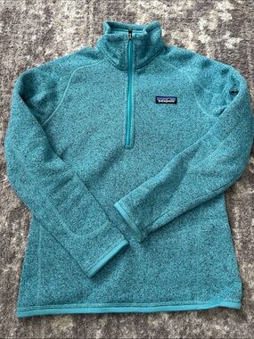 Patagonia Teal Half-Zip Pullover Sweater